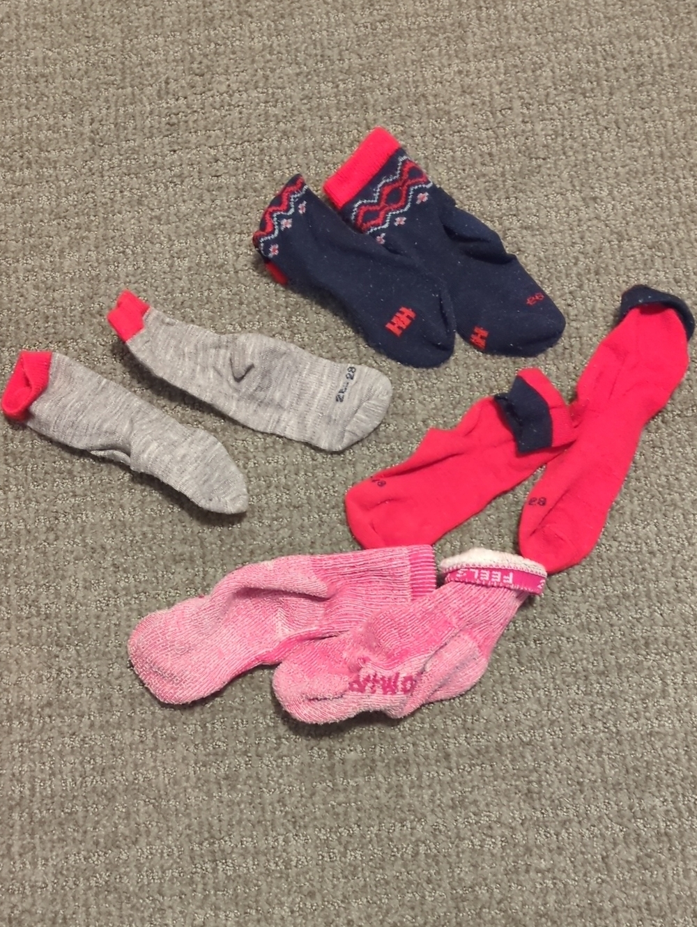 Four Pairs Of Kids Wool Socks